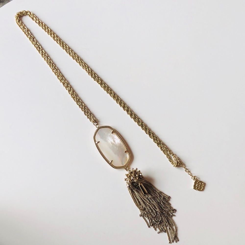 Kendra Scott Rayne necklace white pearl & gold